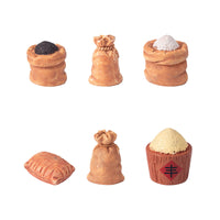 Miniature Harvest Grain Sack Resin Ornament for Home Decor