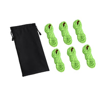 Reflective Guy Line Rope Kit with Tensioners and Storage Bag for Camping Tents