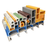 FRP Fiberglass Pultruded Profiles - High Strength Round, Square, C-Channel, and I-Beam