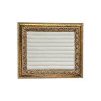Vintage Gilded Frame Cream White Jewelry Display Stand for Necklaces Earrings Bracelets Rings
