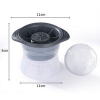 Silicone Sphere Ice Ball Maker Mold for Whiskey and Cocktails, Reusable Ice Cube Tray