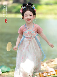 Girls' Hanfu Dress Summer Ancient Style Fairy Princess Dress Thin Chinese Style Performance Skirt