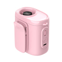 Portable USB Rechargeable Waist Clip Fan with Digital Display for Outdoor Travel