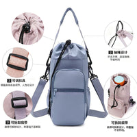 Insulated Water Bottle Carrier Bag with Magnetic Closure and Shoulder Strap