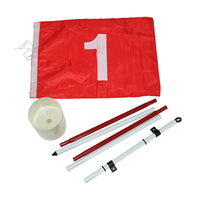 Portable Golf Flagstick Set for Putting Green Practice