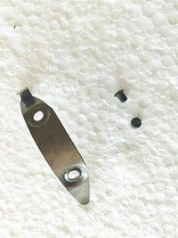 Vintage Sewing Machine Shuttle Hook Cover Plate and Spring for Pedal-Operated Models
