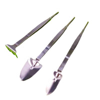 Mini Gardening Tool Set with Trowel, Rake, and Tweezers for Potted Plants