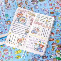 1000 Designs Guka Stickers for Kids, DIY Long Strip & Small Round Stickers for Elementary School Students, Children's Decorations