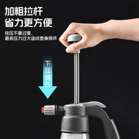 Manual Pump Foam Sprayer for Car Washing and Gardening, 1.5L High-Pressure Water Gun Nozzle
