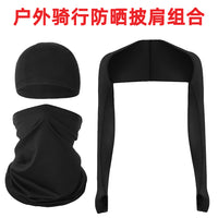 UV Protection Arm Sleeves and Headwear Set for Cycling and Outdoor Sports