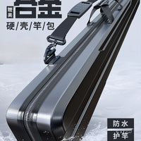 Lightweight Hard Shell Fishing Rod Bag Multi-functional Waterproof Fishing Tackle Carrier