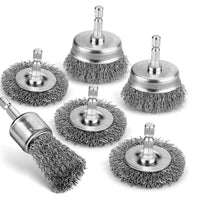 Electric Drill Wire Brush Set for Carving and Polishing