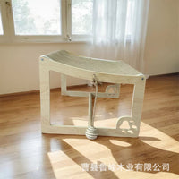 Elevated Wooden Pet Bed for Cats and Small Dogs, All-Season Pet Sofa Hammock