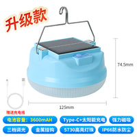 Rechargeable LED Solar Camping Lantern with Long-lasting Battery for Outdoor Lighting, Night Market Stalls, and Emergency Power Outages