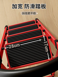 Aluminum Alloy Multi-functional Folding Ladder for Home and Indoor Use, Telescopic A-Frame Step Ladder