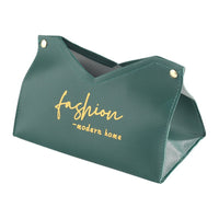 New Nordic Ins Style Desktop Leather Tissue Box Creative Office Car High-End Light Luxury Napkin Holder