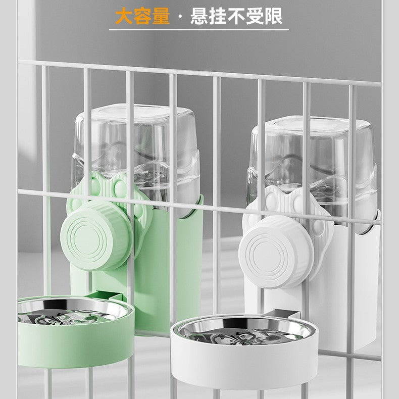 Pet Hanging Water Dispenser for Cages - Automatic Feeder for Cats and Dogs