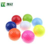 Colorful Two-Layer Golf Practice Balls with Customizable Logo