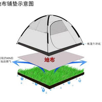 Hexagonal Tent Ground Mat Outdoor Camping Waterproof PE Tarp