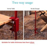 Portable Folding Aluminum Alloy Camping Lantern Stand for Outdoor Lighting