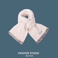 Korean Style Knitted Scarf for Winter - Fashionable, Breathable, Warm Neck Warmer