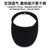 Women's Summer Visor Hat Korean Style Sun Protection Outdoor Sports Topless Baseball Cap