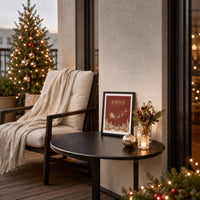Christmas DIY Photo Frame PVC Desktop Display for Holiday Decor