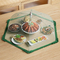 Foldable Food Cover Tent for Dining Table, Mesh Screen Food Protector, Reusable Dish Cover for Leftovers, Anti-Fly