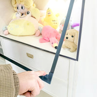 Ultra-Transparent PVC Dustproof Cabinet Curtain with Magnetic Strip for Bookcases and Cupboards