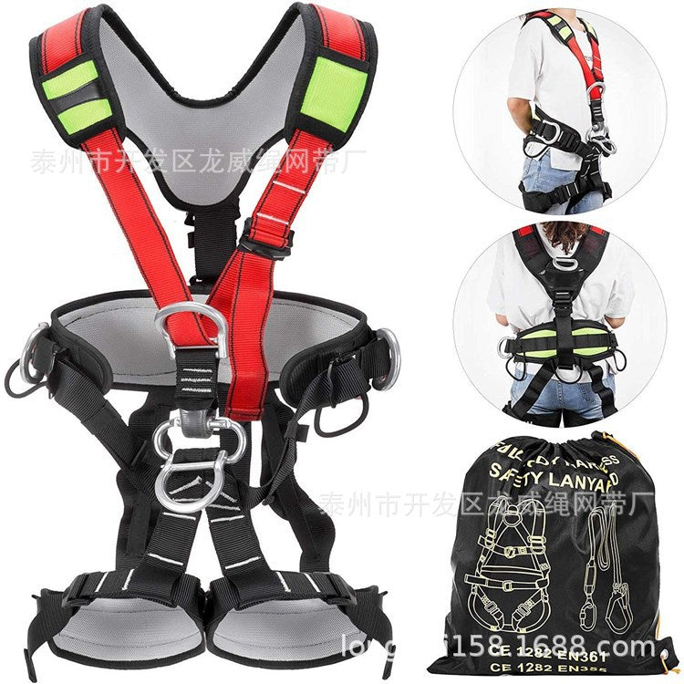 Full Body Climbing Harness with CE Certification for Safety and Mountaineering