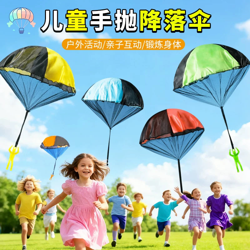 Kids' Hand-Throw Parachute Toy for Outdoor Play