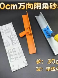 Universal Corner Sanding Tool with Aluminum Alloy Frame for Putty and Drywall