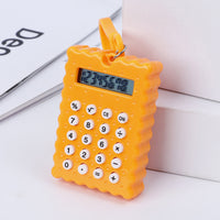 Portable Mini Calculator with Maze Game Keychain for Students and Kids