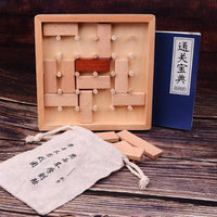 Sliding Block Puzzle Brain Teaser for Adults and Kids, Spatial Thinking Educational Toy