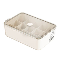 Underwear Storage Box with Dividers for Bras, Underwear, and Socks, Wardrobe Drawer Organizer