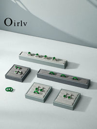 Duo Bao Ni PU Leather Jewelry Display Stand for Rings, Bracelets, and Earrings