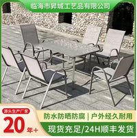 Outdoor Wicker Patio Dining Set with Umbrella, Iron Frame Garden Furniture