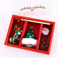 Christmas Cat Toy Gift Set with Santa Hat, Bow Tie Collar, Teaser Wand, and Plush Sound Toys