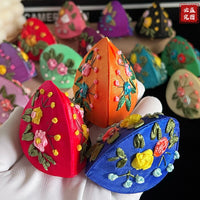 Chinese Style Ribbon Embroidered Jewelry Pouch Coin Purse for Rings Necklaces Small Gifts