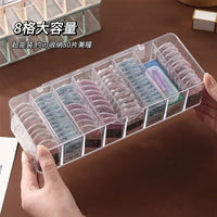 Clear Multi-Layer Data Cable & Contact Lens Storage Box with Dividers