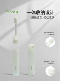 FaSoLa Portable Folding Toothbrush Set for Travel
