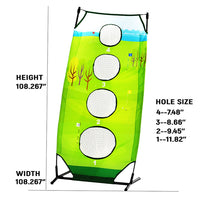 Portable Golf Practice Net and Hitting Mat Set for Swing and Chipping Training