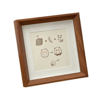 Mini Square Wooden Picture Frame for Desktop Display, Mother's Day Gift