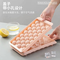 Spherical Ice Cube Mold for Whiskey and Cocktails, Food-Grade Silicone Ice Ball Maker with Storage