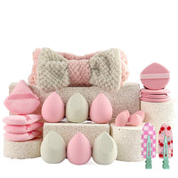 40-Piece Makeup Brush Set with Sponge Blender & Portable Travel Bag