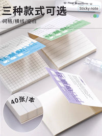 Transparent Foldable Sticky Notes for Students, Repositionable and Tearable, Ideal for Study and Error Correction