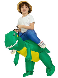 Inflatable Dinosaur Rider Costume for Halloween Kids' Cosplay and Performances