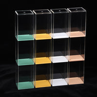 Clear Stackable Display Box for Figurines and Models, Dustproof Showcase Case