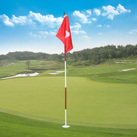 Portable Golf Flagstick Set for Putting Green Practice