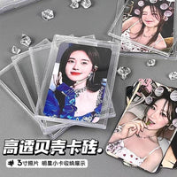 Acrylic Card Holder for Kpop Photocards, Pokemon, and Yugioh Cards, Clear Display Stand for Toploaders